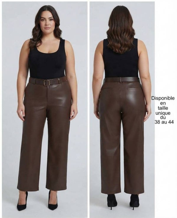 Pantalon simili cuir