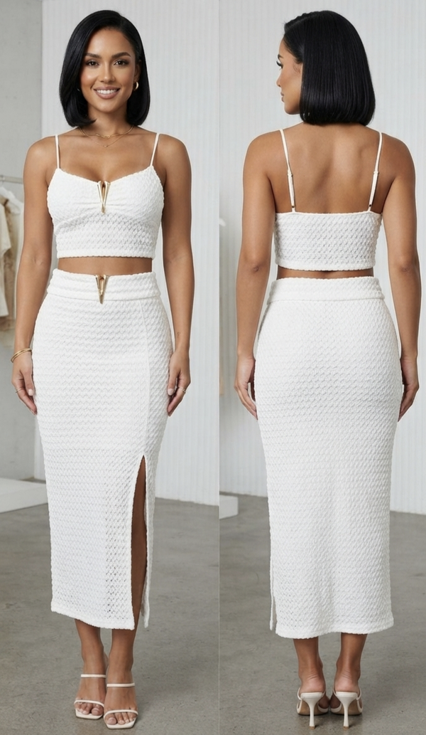 Ensemble stretch dentelle