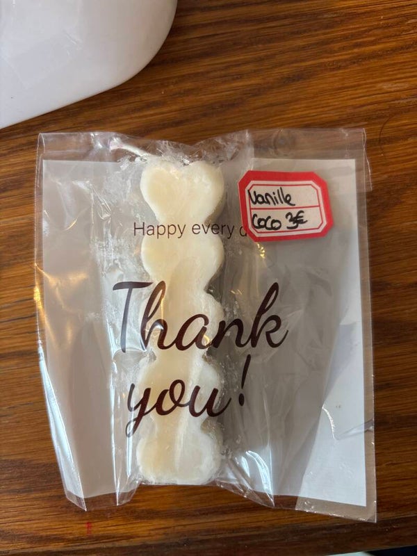 Bougie tas de cœur