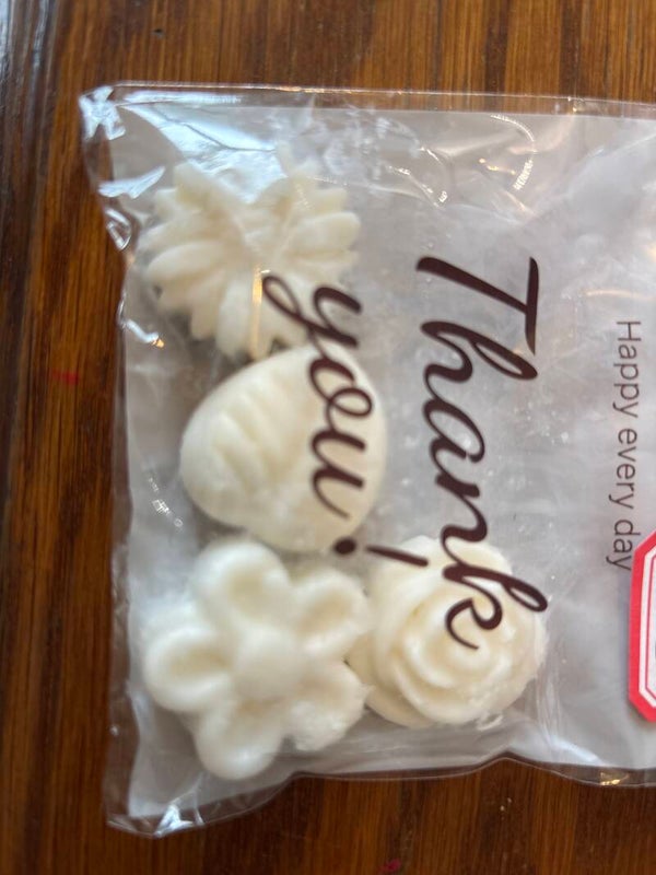 Lot de 4fondants vanille coco
