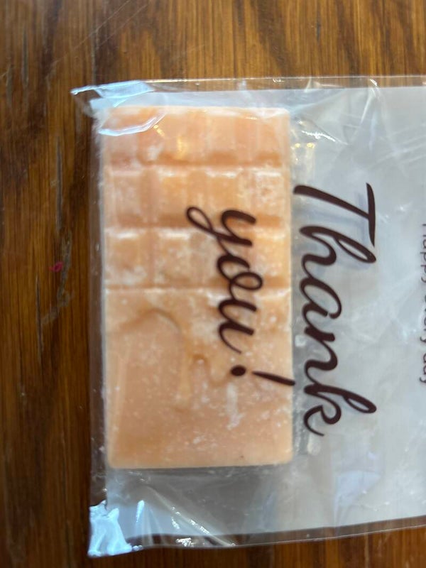 Tablette fondant pêche