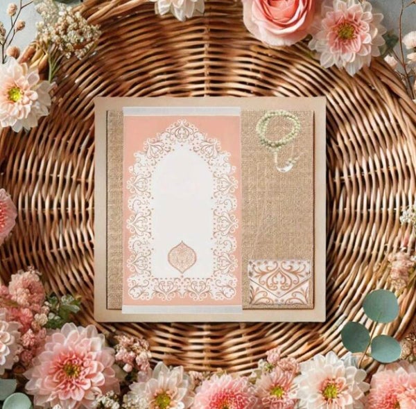 Ensemble De Prière Couleur Rose Champagne