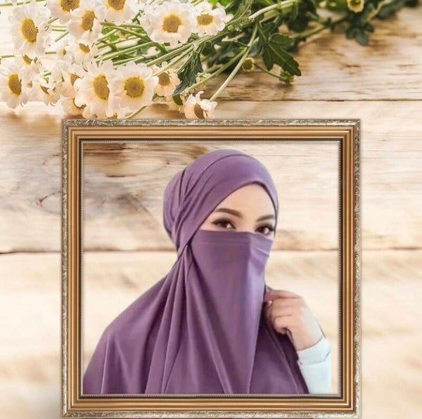 Mini Khimār / Hijab Parme/ Violet