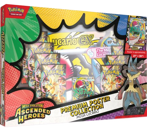 Ascended Heroes Premium Poster Collection Mega Lucario
