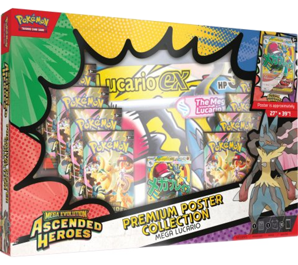 Ascended Heroes Premium Poster Collection Mega Lucario