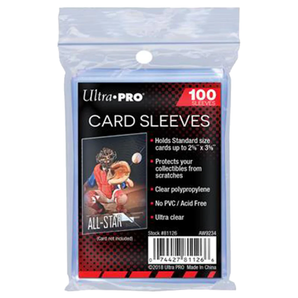 Ultra Pro Card Sleeves Blanco Clear 100 stuks