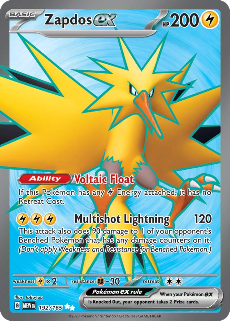 Zapdos EX (MEW 192)