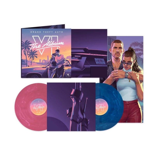 Grand Theft Auto VI - The Album (Limited Indie Edition) (Pink Marbled & Blue Marbled Vinyl)