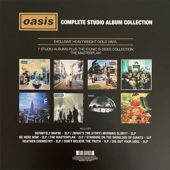 Oasis – Complete Studio Album Collection (Gold Vinyl Box Set)