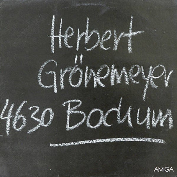 Herbert Grönemeyer – 4630 Bochum - Amiga 8 56 419