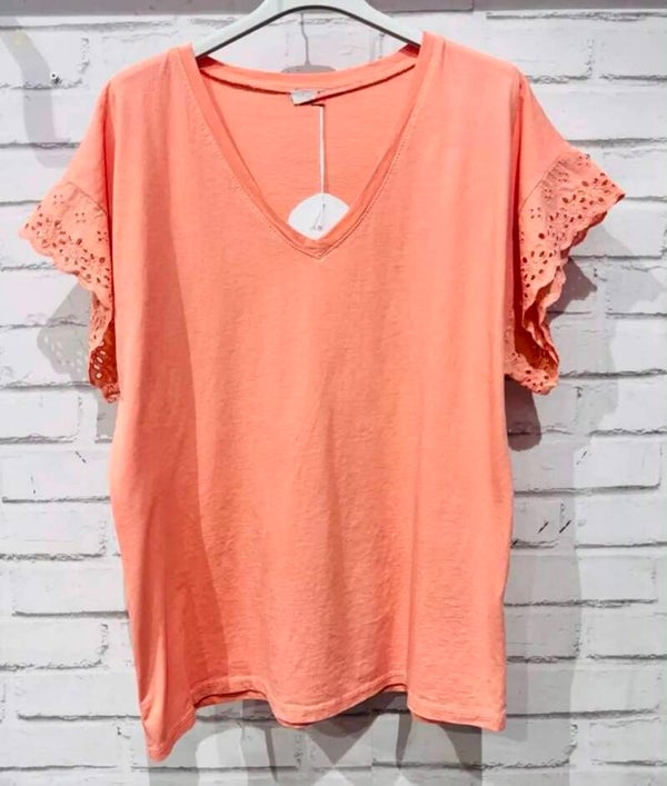 Blouse Carla Pêche