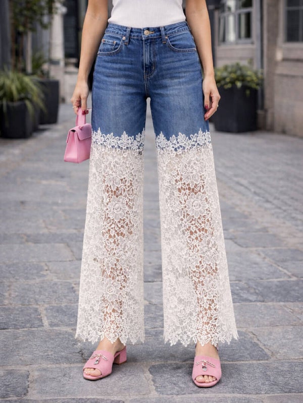 Jeans Adele blanc