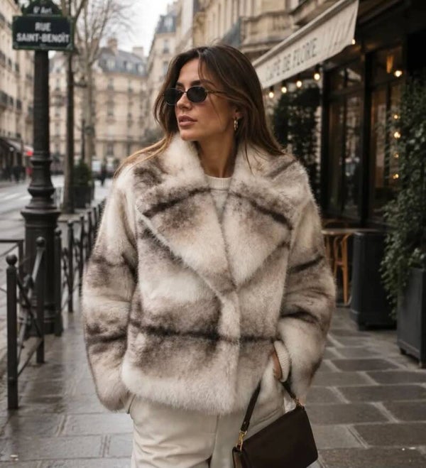 Veste fausse fourrure