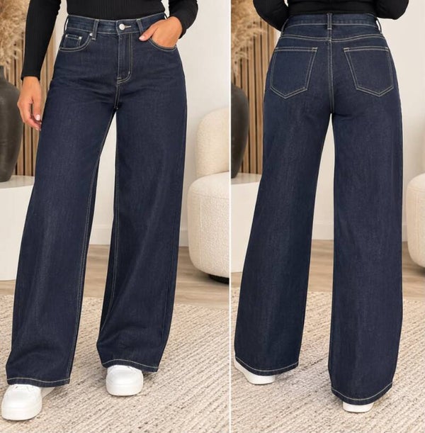 Jeans wideleg brut