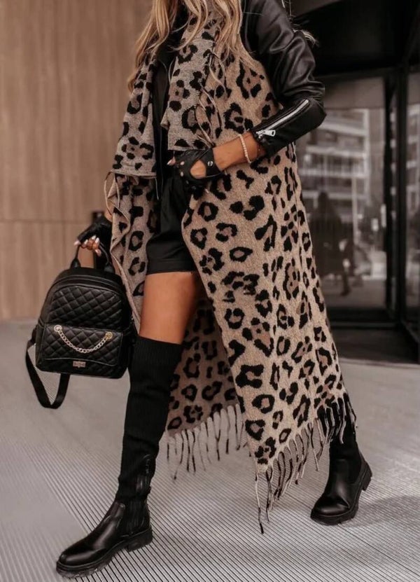 Long gilet sans manches