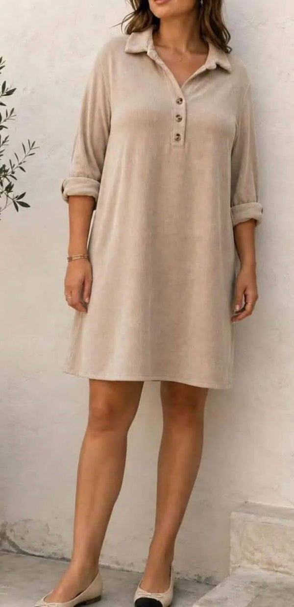 Robe courte velours