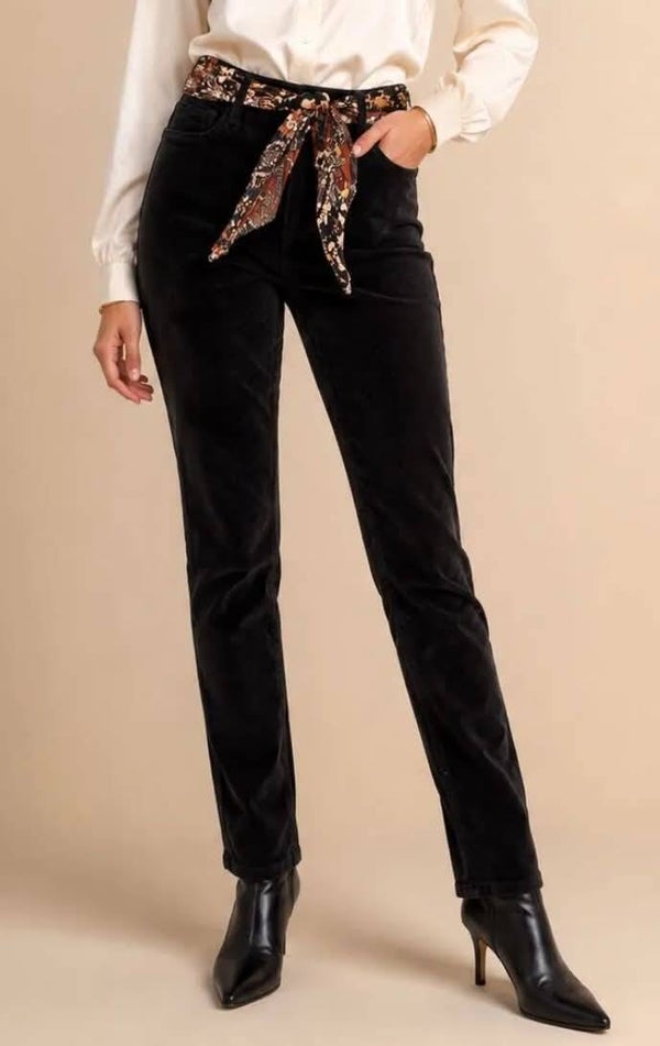 Pantalon velours NOIR
