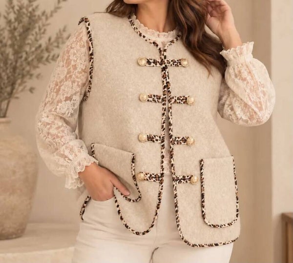 Veste sans manches BEIGE