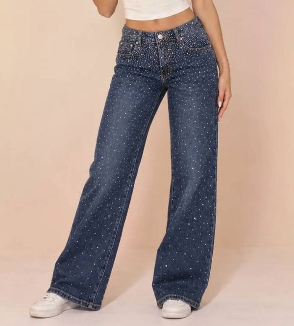Jeans à strass