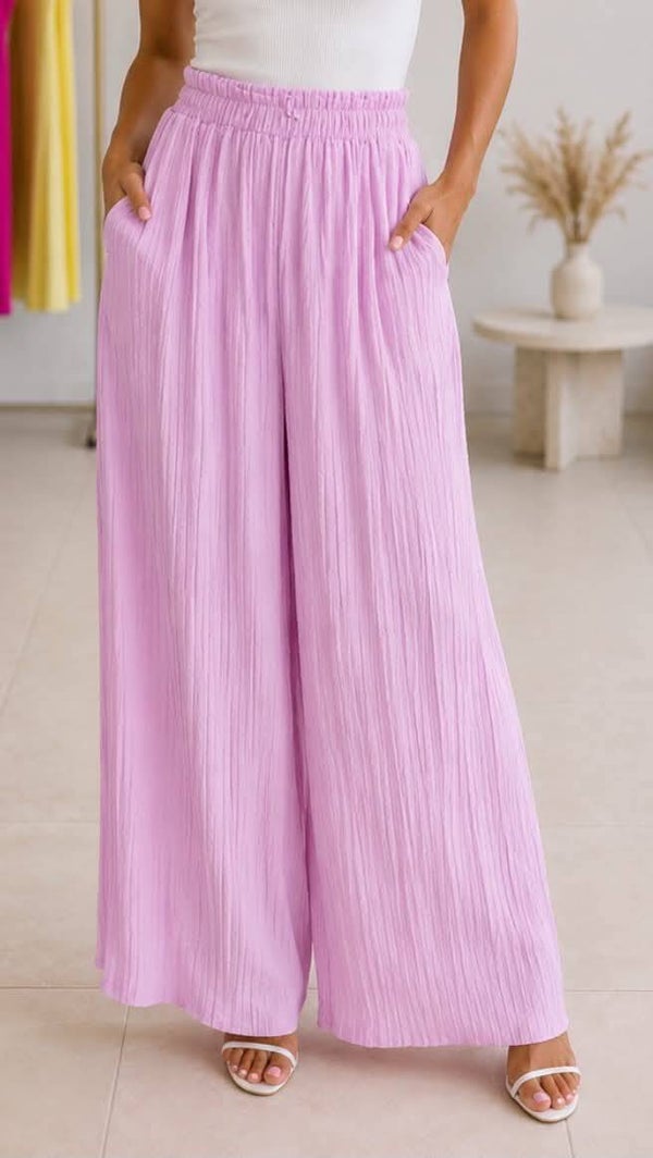 Pantalon plissé ROSE