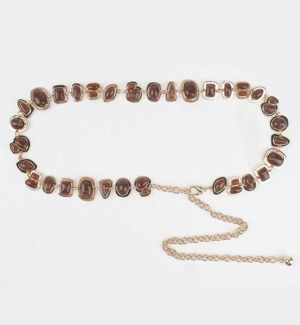 Ceinture pierre Marron