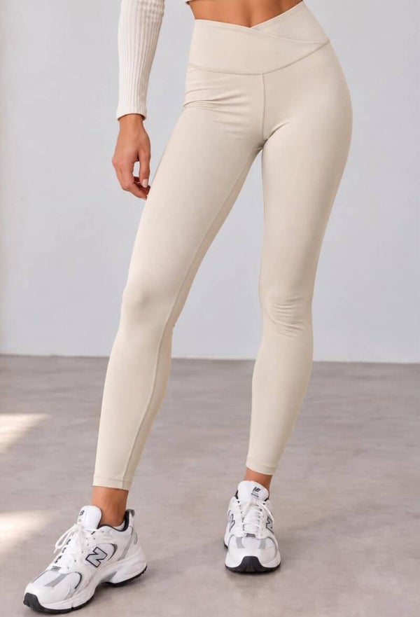 Legging polaire beige