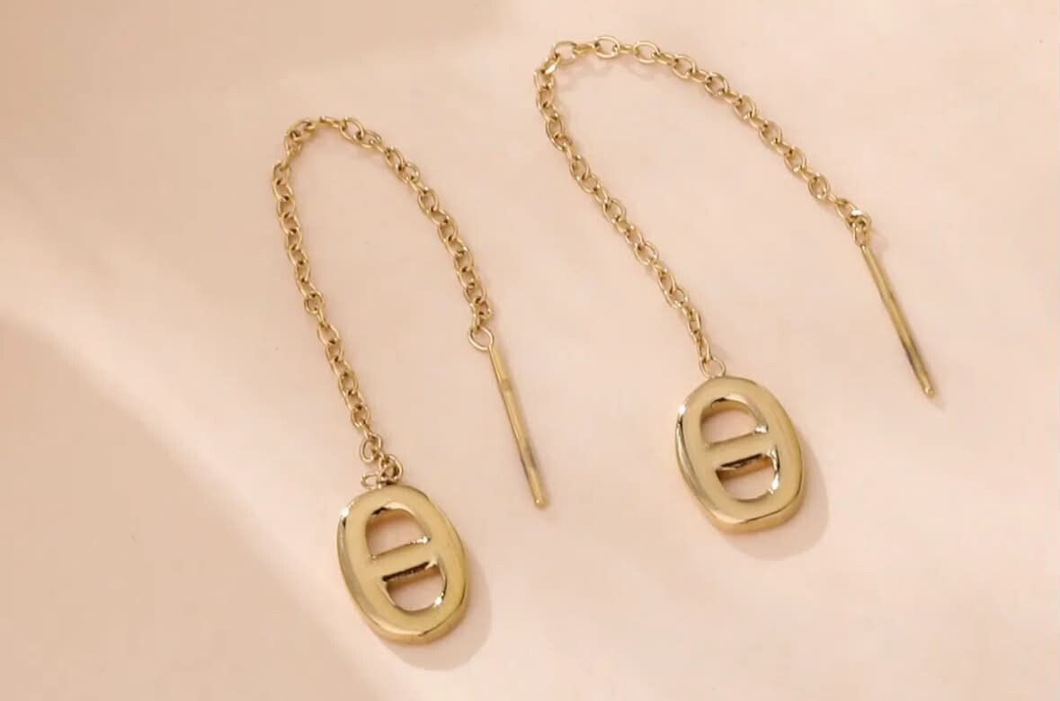 Boucles chaine pendante
