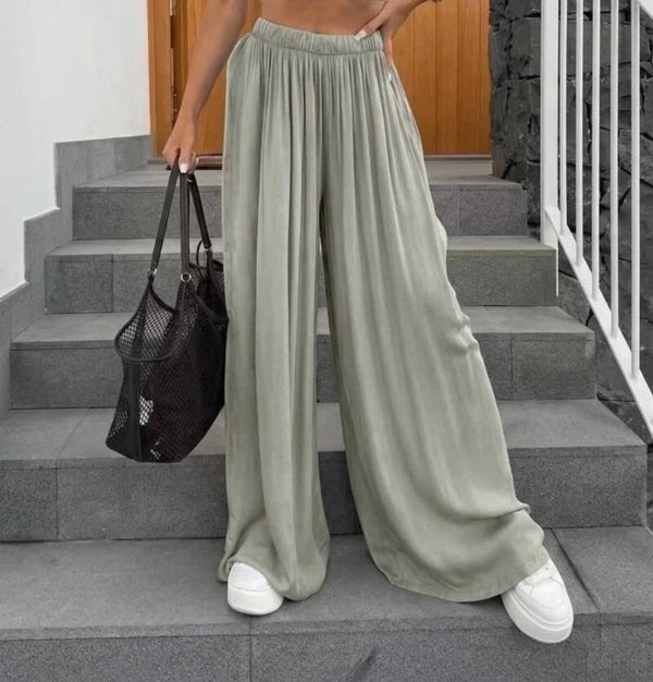 Pantalon Large Kaki