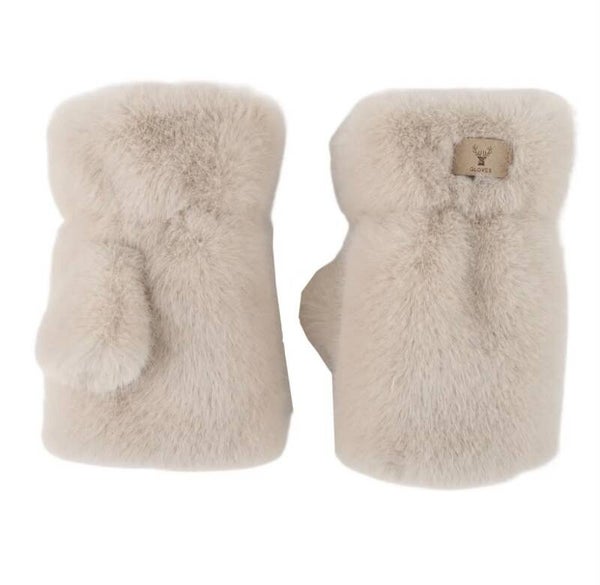 Mitaines beige