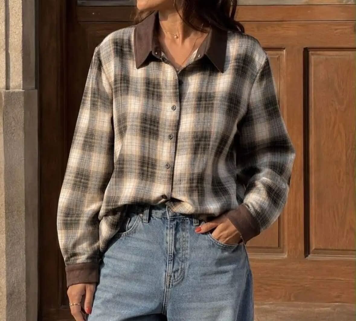 Chemise à carreaux