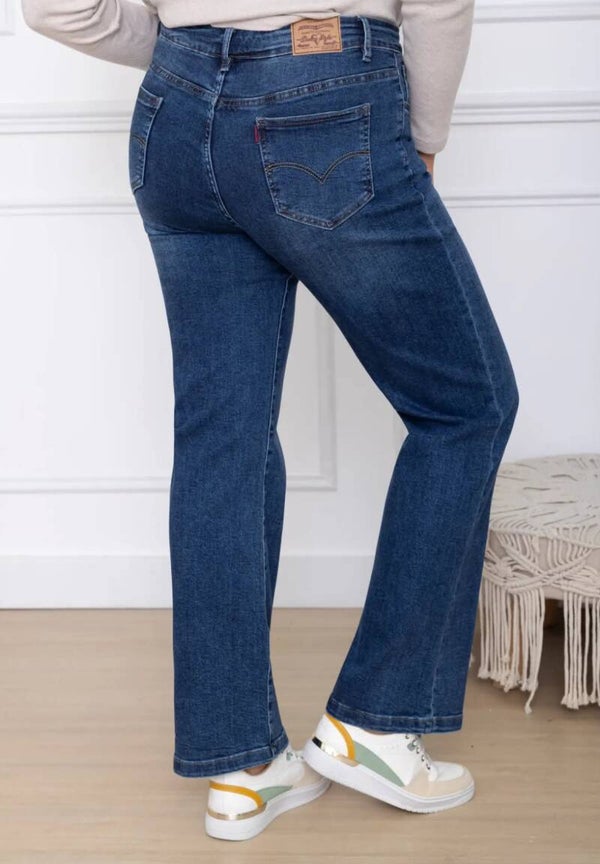 Jeans wide leg foncé