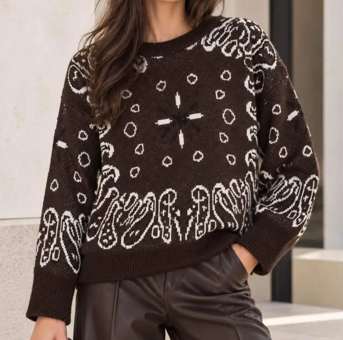 Pull à motifs choco