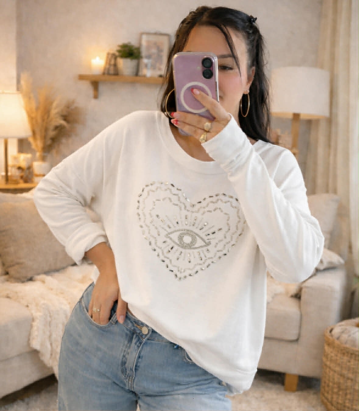 Blouse Agapi blanche