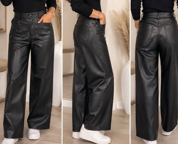 Pantalon huilé - simili