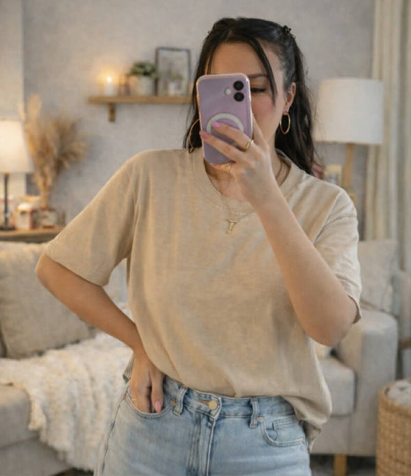 T-shirt Aurore sable