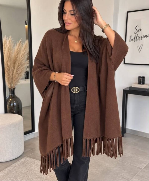 Gilet avec franches choco