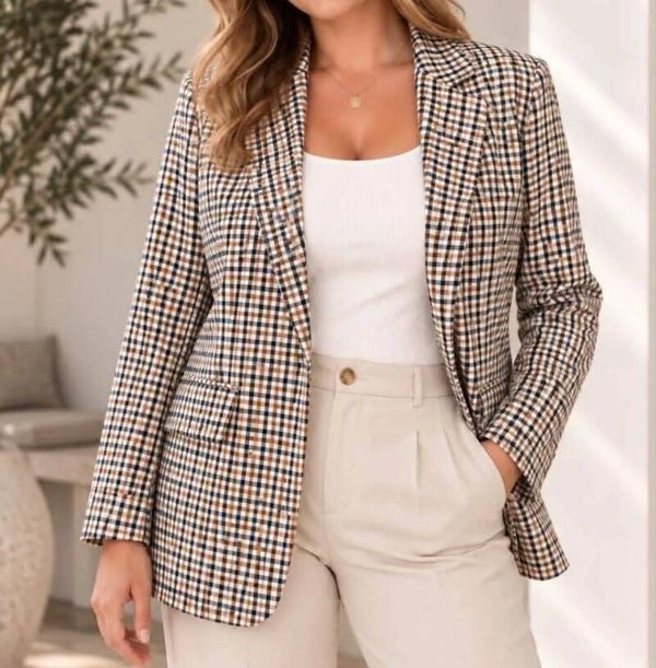 Veste à carreaux