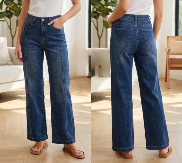 Jeans wide leg couture 188