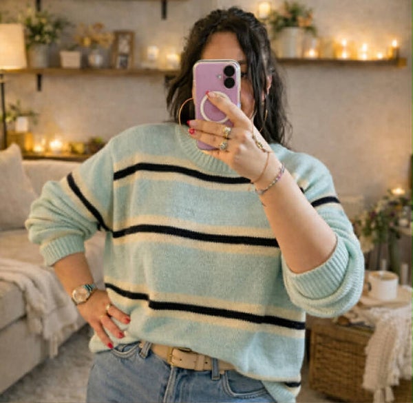 Pull Charlotte turquoise