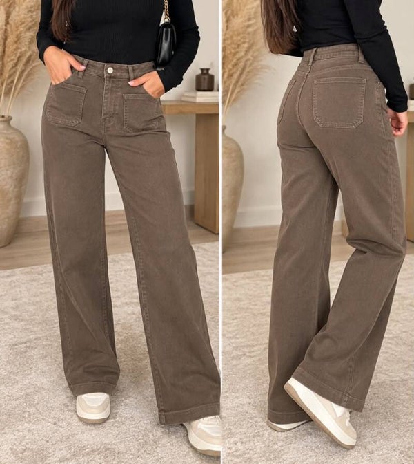 Wide leg caramel