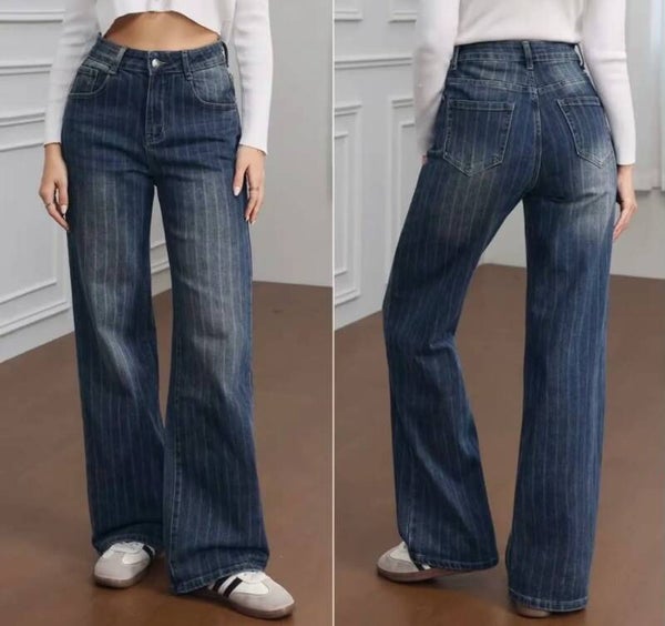 Jeans rayé vertical