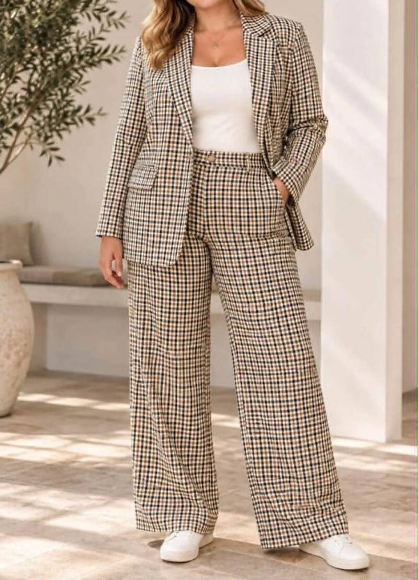 Pantalon à carreaux
