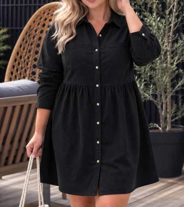 Robe velours noir