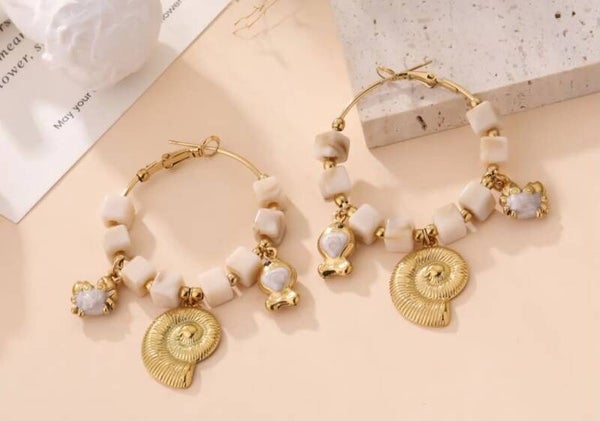 Créoles beige