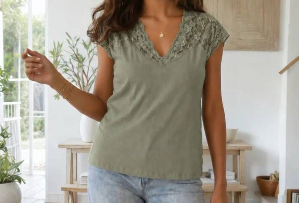 T-shirt Lisa kaki