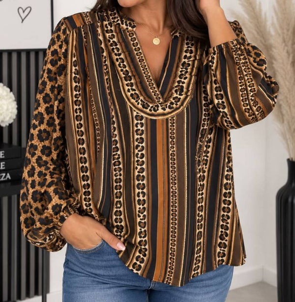 Blouse Lara léopard