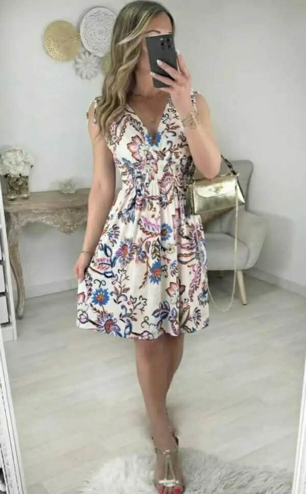 Robe magique florale courte
