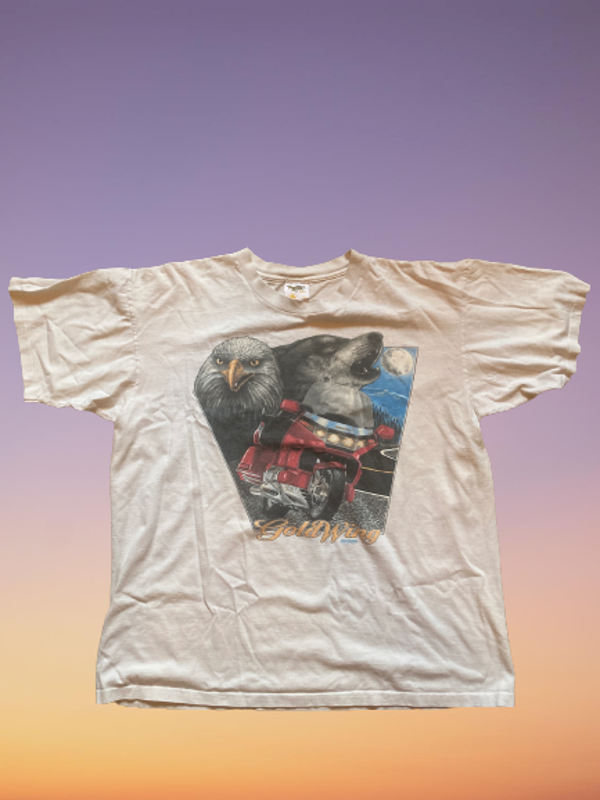 Vintage 80's Honda Gold Wing 'Tennessee River' T-shirt size XL.