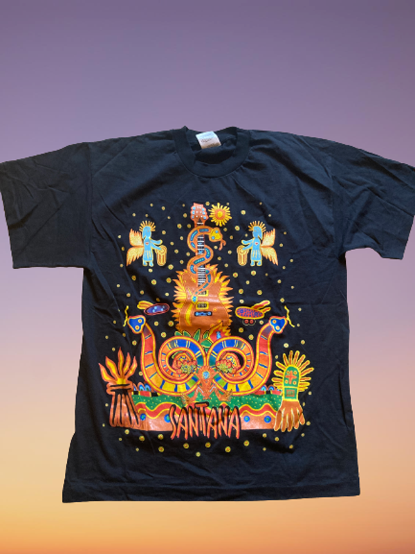 Vintage 95 Carlos Santana T-shirt size L.
