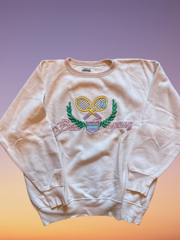 Vintage Best Company Tennis Sweatshirt size XL.